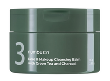 Load image into Gallery viewer, NUMBUZIN No.3 Pore & Makeup Cleansing Balm with Green Tea and Charcoal