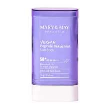 Cargar imagen en el visor de la galería, MARY&amp;MAY Vegan Peptide Bakuchiol Sun Stick SPF50+ PA++++ 18g
