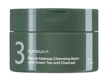 Load image into Gallery viewer, NUMBUZIN No.3 Pore &amp; Makeup Cleansing Balm with Green Tea and Charcoal
