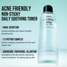 Load image into Gallery viewer, JUMISO Snail Mucin + Peptide Facial Toner 205ml
