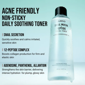 JUMISO Snail Mucin + Peptide Facial Toner 205ml