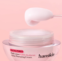 Load image into Gallery viewer, HANSKIN Pink Lotus PDRN Hyaluron Glow Plumping Cream 50ml
