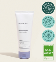 Cargar imagen en el visor de la galería, MARY&amp;MAY WHITE COLLAGEN CLEANSING FOAM 150ml
